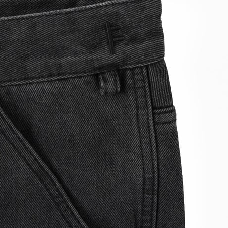 FORMER パンツ ディステンド フォーマー メンズ　FORMER VT DISTEND DENIM CARPENTER PANT （WASHED BLACK）