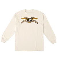 ANTIHERO SKATEBOARDS Tシャツ アンタイヒーロー ベージュ 長袖　EAGLE BLACK MULTI L/S TEE （NATURAL）