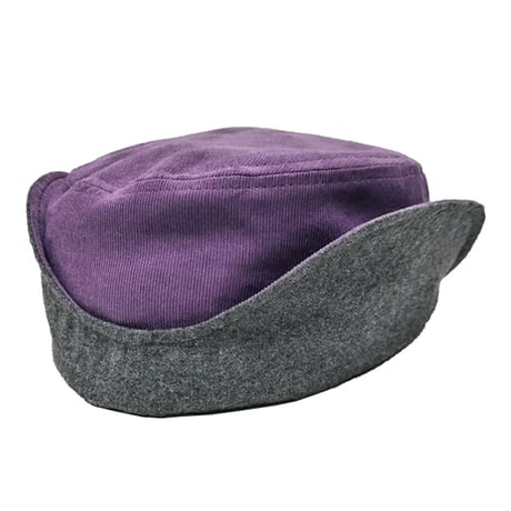 イヤーフラップキャップ ホライゾン  リバーシブル HORIZON The Spring Cap （バイオレット・コーデュロイ/ダークグレー）