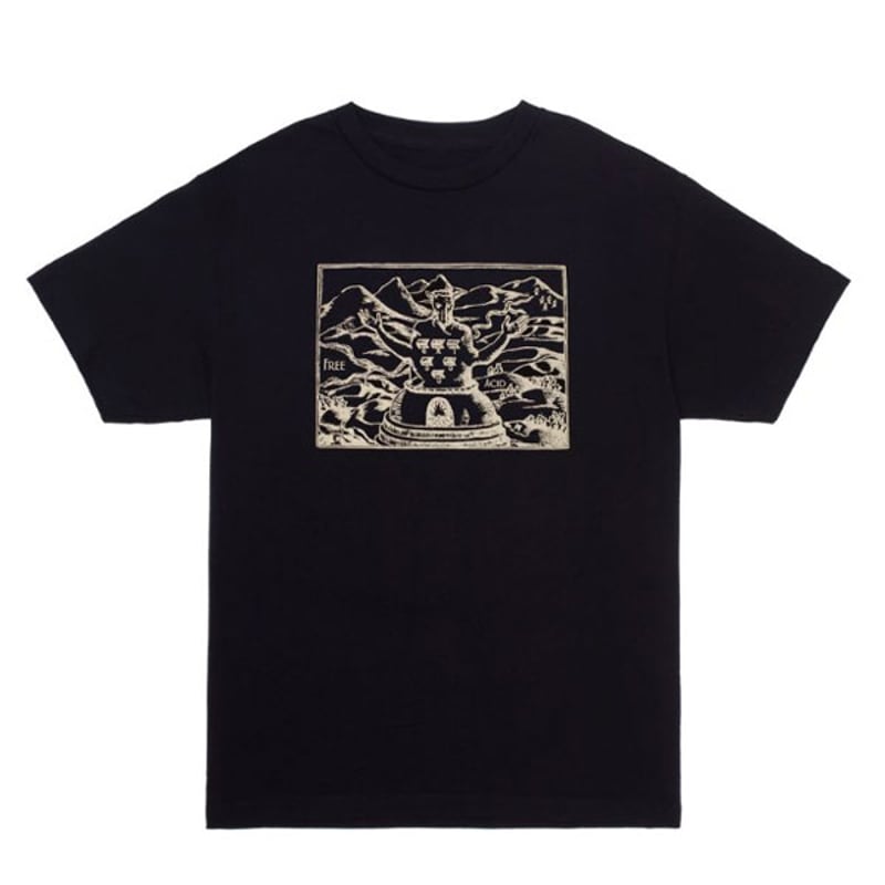 GX1000 Tシャツ 半袖 ジーエックスセン 黒 Free Acid Tee （Black）