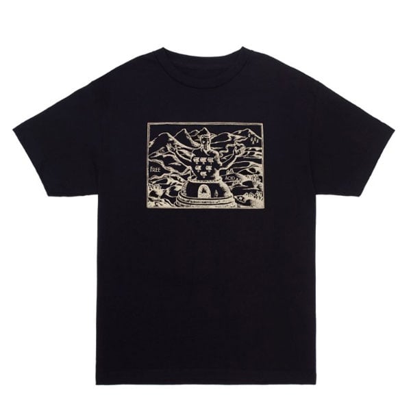 GX1000 Tシャツ 半袖 ジーエックスセン 黒 Free Acid Tee （Black）