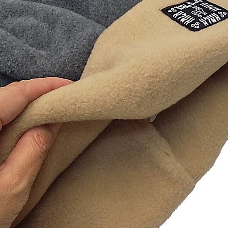 SALE フリース キャップ メンズ レディース カモシカ KM4K FLEECE CAP2 （BLACK/WHITE　BEIGE/D.GREY　TURQUOISE/CREAM）