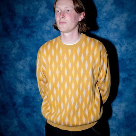SALE QUASI  ニット セーター メンズ クワジ クワージー クアジ　QUASI SKATEBOARDS Odessa Sweater（Honey）