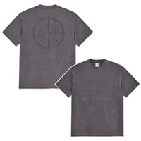 POLAR SKATE CO Tシャツ 半袖  グレー系 ポーラー メンズ　Stroke Logo Contrast Tee （Silver Black/Black）