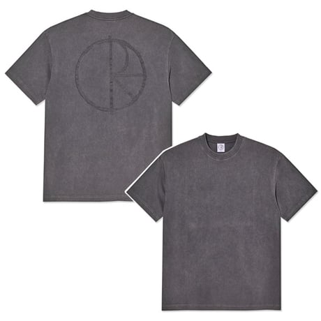 POLAR SKATE CO Tシャツ 半袖  グレー系 ポーラー メンズ　Stroke Logo Contrast Tee （Silver Black/Black）