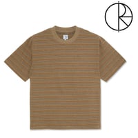 SALE POLAR SKATE CO Tシャツ 半袖 ポーラー メンズ　STRIPE SURF TEE （CAMEL）