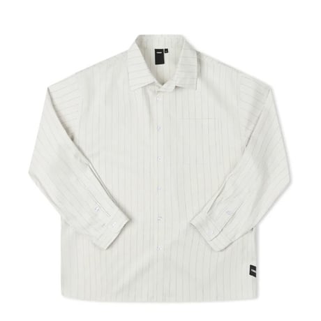 SALE FORMER シャツ 長袖 ストライプ アイボリー フォーマー　FORMER ANDERSON LS  SHIRT （BONE）