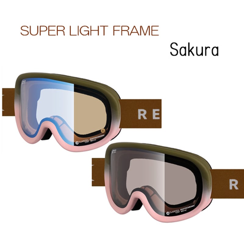25-26 ゴーグル リボルト スノーボード SUPER LIGHT FRAME Sakura