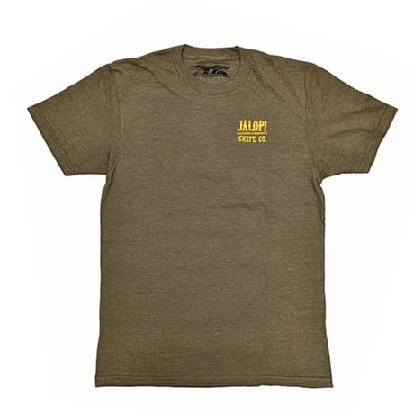 ANTIHERO SKATEBOARDS Tシャツ アンタイヒーロー グリーン系 半袖　ANTIHERO JALOPI STOP POLLUTION S/S TEE (HEATHER ARMY)