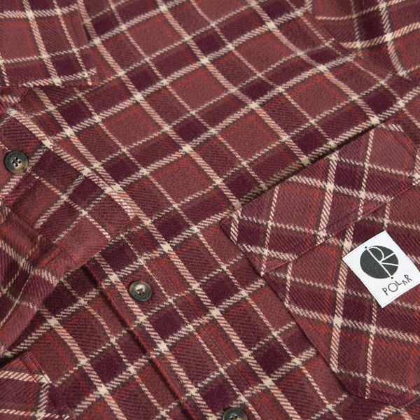 POLAR SKATE CO シャツ 長袖 茶色 ポーラー メンズ Mike LS Shirt