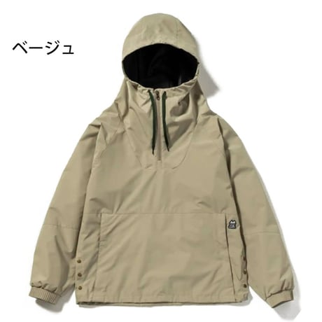 SALE スノージャケット スノーボードウエア インハビタント inhabitant VINTAGE ANORACK PULLOVER JACKET （グリーン　ベージュ）