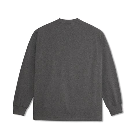 SALE POLAR SKATE CO Tシャツ 長袖 ポーラー メンズ　TEAM LS TEE  (DARK GREY MELANGE）
