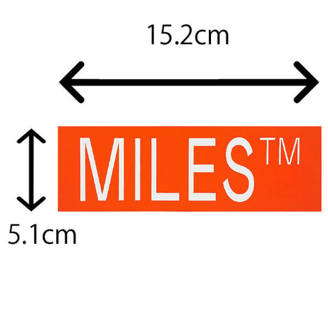 ステッカー マイルス デッキテープ　MILES GRIPTAPE LOGO STICKER （ORANGE）