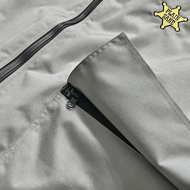 PLAINSANE SHERIFF VEST （BLACK CLAYON GRAY) スノー