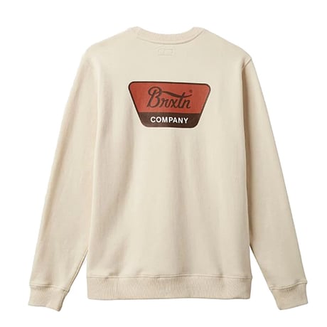 BRIXTON スウェット ブリクストン メンズ アイボリー　LINWOOD CREW SWEAT （Whitecap/Terracotta/Sepia）