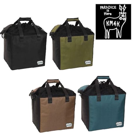 ミニ ボックス トートバッグ ブーツケース スノーボード カモシカ KM4K MINI BOX TOTE BAG （BLACK OLIVE BROWN TEAL）