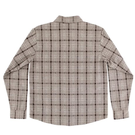 INDEPENDENT SKATEBOARD  シャツ 長袖 インディペンデント Belmont Independent Longsleeve Flannel Shirt （Concrete）
