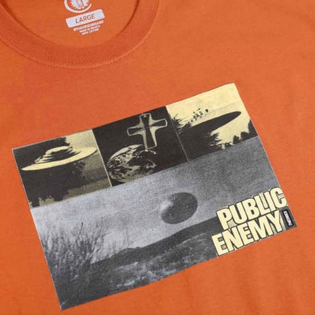 THEORIES Tシャツ セオリーズ メンズ 半袖 オレンジ　PUBLIC ENEMY TEE (TEXAS ORANGE)