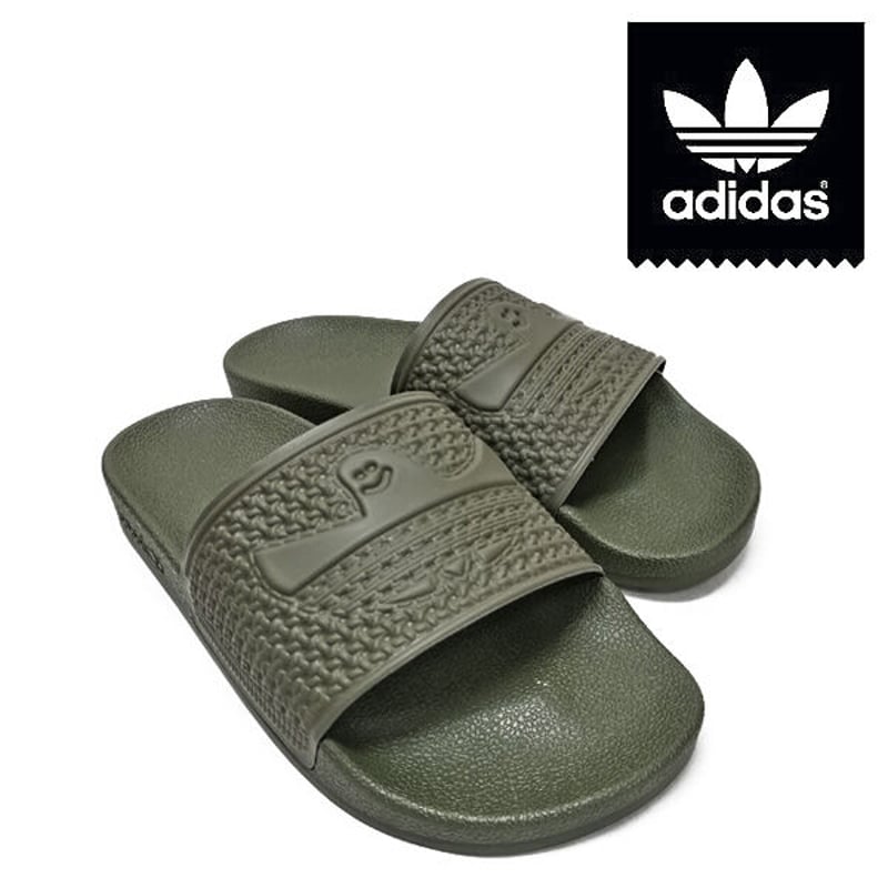 【SALE】スライドサンダル カーフスキン ADIDAS サンダル アディダス メンズ スライドサンダル SHMOOFOIL