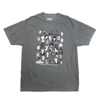 THEORIES Tシャツ 半袖 グレー セオリーズ　THEORIES -MIXTAPE- DYED FADED（BLACK）