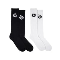 MAGENTA SKATEBOARDS ソックス ニーソックス メンズ マジェンタ　PLANT KNEE SOCKS （BLACK　WHITE）