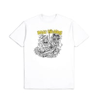 SALE BRIXTON Tシャツ 半袖 TEE ブリクストン メンズ　BASS BRAINS MONSTER S/S STT （WHITE）