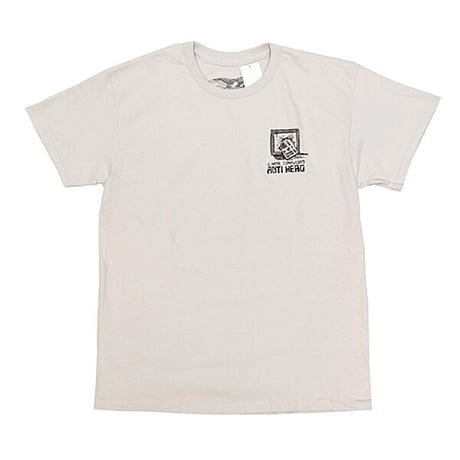 SALE ANTIHERO SKATEBOARDS Tシャツ アンタイヒーロー グレー 半袖　I HATE COMPUTERS TEE (ICE GREY)
