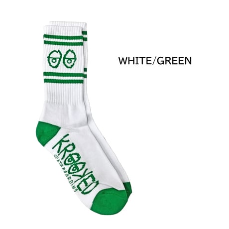 KROOKED ソックス クルキッド メンズ　KROOKED SKATEBOARDS SOCKS EYES （2カラー）