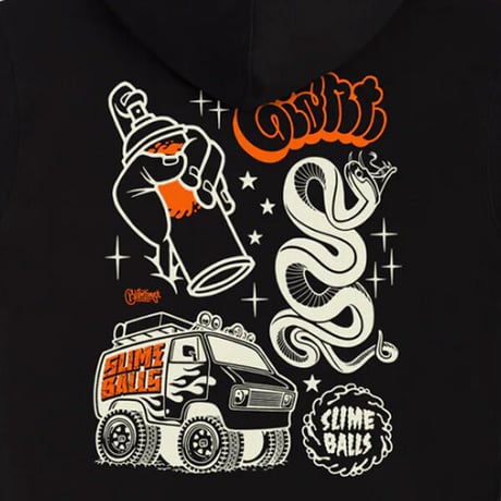 SALE SLIMEBALLS パーカー　SLIME BALLS SB x Giant Unidex Slime Balls Hoodie（Black） スライムボールズ