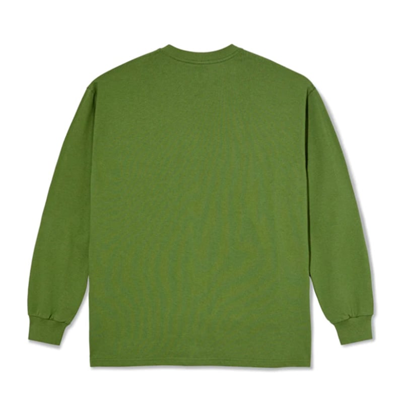 SALE POLAR SKATE CO Tシャツ 長袖 緑 ポーラー メンズ TEAM LS