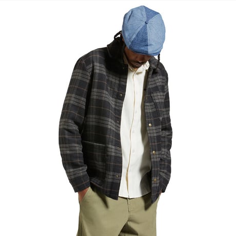 BRIXTON キャスケットタイプ ニュースボーイキャップ ブリクストン ブルー　MC ASSEMBLY BROOD SNAP CAP (UNION HERRINGBONE)