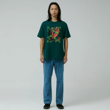 FORMER Tシャツ 半袖 グリーン フォーマー　FORMER CHAINED T-SHIRT （PETROL）