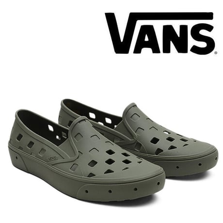 VANS サンダル 　VANS SLIP-ON TRK SHOES （GRAPE LEAF） スリッポン トレクスリッポン バンズ