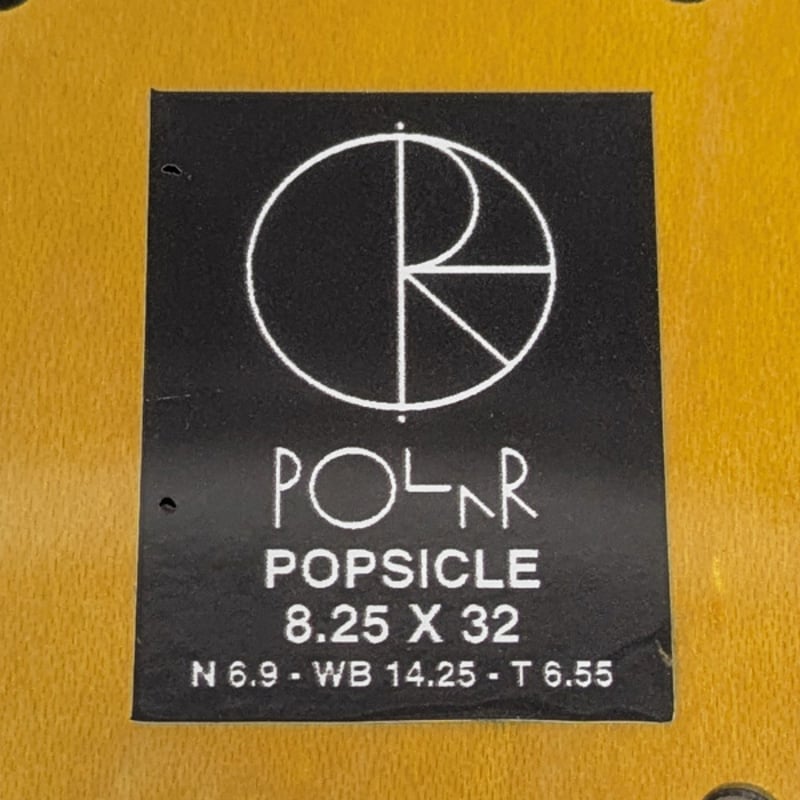 POLAR SKATE DECK 8.25インチ ポーラー デッキ TEAM MODEL FA