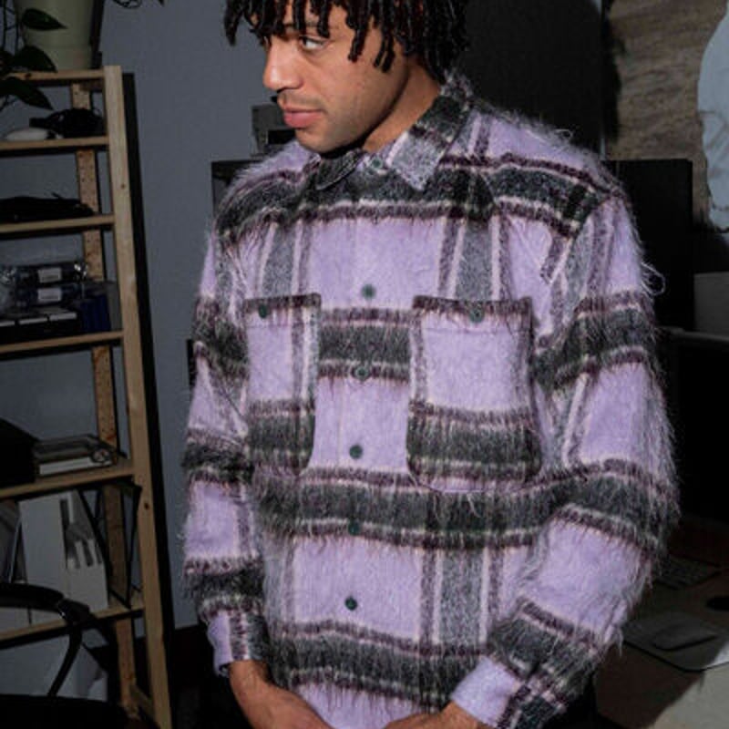 SALE QUASI シャツジャケット パープル クワジ クワージー クアジ