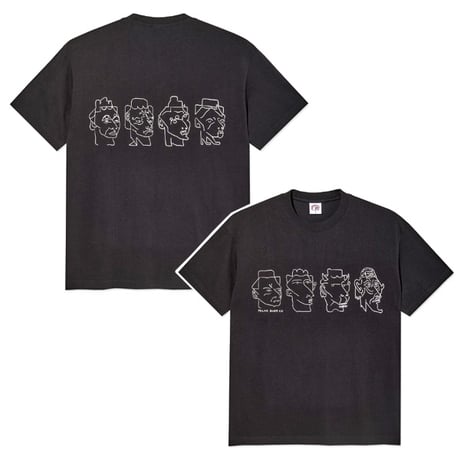 POLAR SKATE CO Tシャツ 半袖  ブラック ポーラー メンズ　8 Heads Contrast Tee （Black/White）