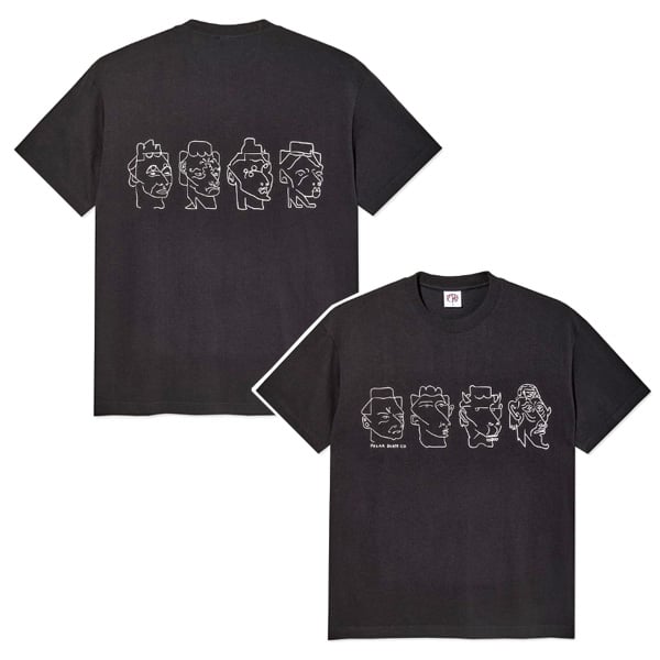POLAR SKATE CO Tシャツ 半袖 ブラック ポーラー メンズ 8 Heads C