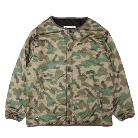 POLER ✕ AFDICEGEAR 　POLeR ポーラー AFDICEGEAR エーエフディー アイスギア ジャケット　REVERSIBLE QUILTED JACKET （BLACK）