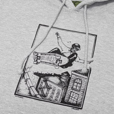 ANTIHERO SKATEBOARDS パーカー アンタイヒーロー グレー　PHELPS LANCE PULLOVER HOODED SWEATSHIRT （GREY HEATHER）