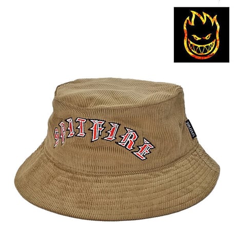 SALE SPITFIRE WHEELS ハット バケットハット スピットファイア　BUCKET OLD E ARCH HAT（KHAKI）