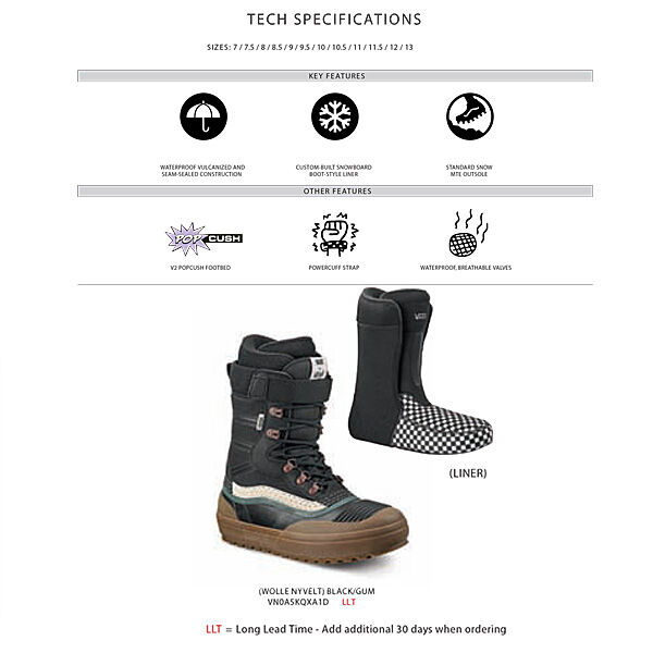 SALE VANS バンズ メンズ ブーツ STANDARD XF SNOW MTE BOO