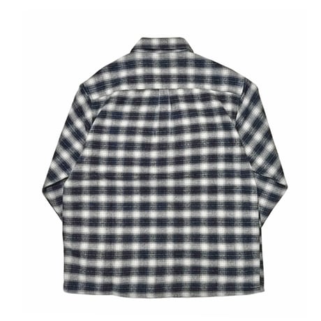 SALE FORMER シャツ 長袖 チェック フォーマー　FORMER MANNERS PLAID LS SHIRT （BLACK）