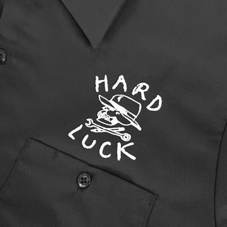 SALE HARD LUCK シャツ 半袖 ハードラック　HARD OG WORKSHIRT （BLACK）