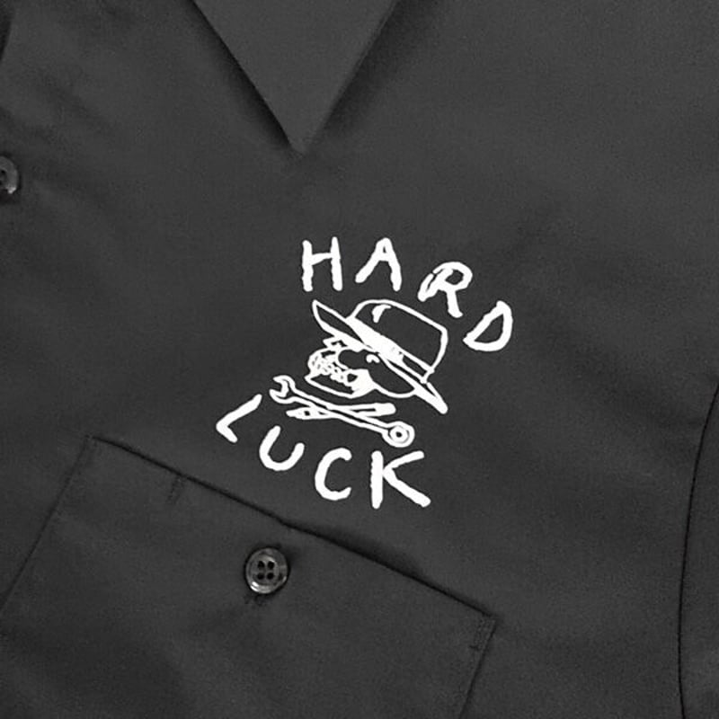 HARD LUCK シャツ 半袖 ハードラック HARD OG WORKSHIRT （BLAC
