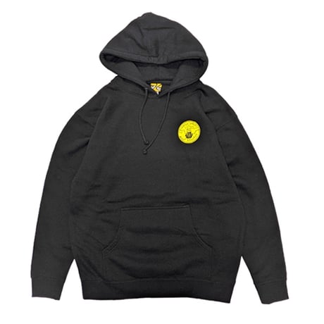 KROOKED QUARTER SNACKS パーカー 黒 クルキッド クウォータースナックス　Krooked x Quartersnacks Hoody （Black）