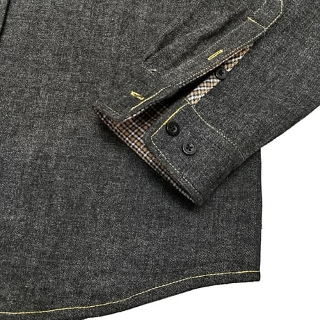 SALE THEORIES シャツ　THEORIES HIGH PLAINS DENIM OVERSHIRT （Washed Black） デニム 長袖 メンズ セオリーズ
