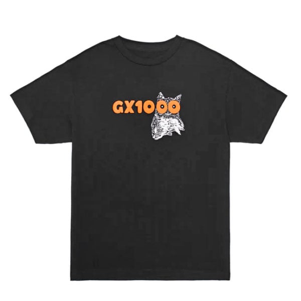 GX1000 Tシャツ 半袖 ジーエックスセン 黒 Owl Tee （Black