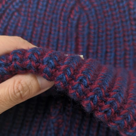 BRIXTON ビーニー ブリクストン ニット帽　BRIXTON ALTERED THREADS BEANIE（MOOD INDIGO/BURGUNDY）