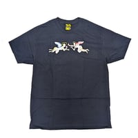 KROOKED Tシャツ クルキッド 半袖 ネイビー　KROOKED SKATEBOARDS ANGELS S/S TEE （TRUE NAVY）