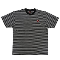 SPITFIRE WHEELS Tシャツ 半袖 スピットファイア　ETERNAL EMB STRIPE TEE (BLACK/WHITE)